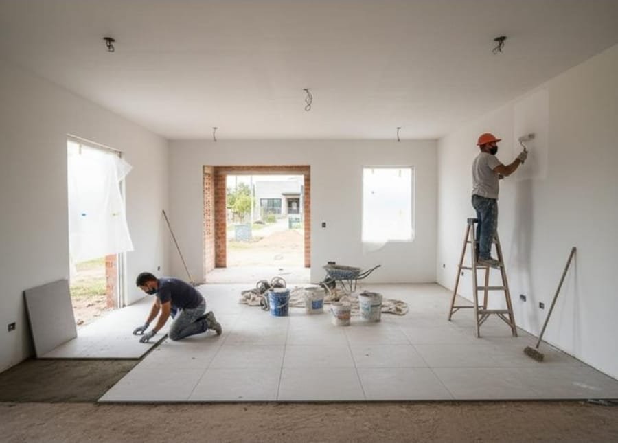 Travaux de finition